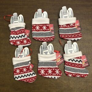 Cracker Barrel Just Chillin Silverware Holders/Ornaments (6) NWT